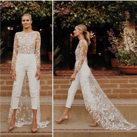 Rime Arodaky Pants - Rime Arodaky White Floral Jumpsuit